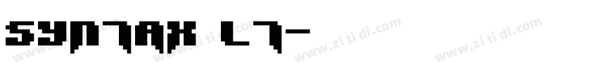 Syntax LT字体转换